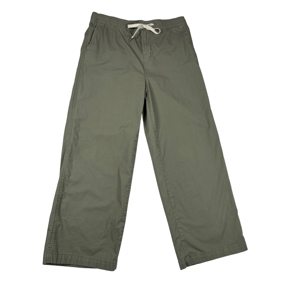 Vuori Rise Shine Ripstop Pant Green Organic‎ Cotton Drawstring Utility Womens M